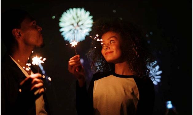 friends celebrating the 4th of July