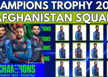 Afghanistan Squad for ICC Champions Trophy 2025