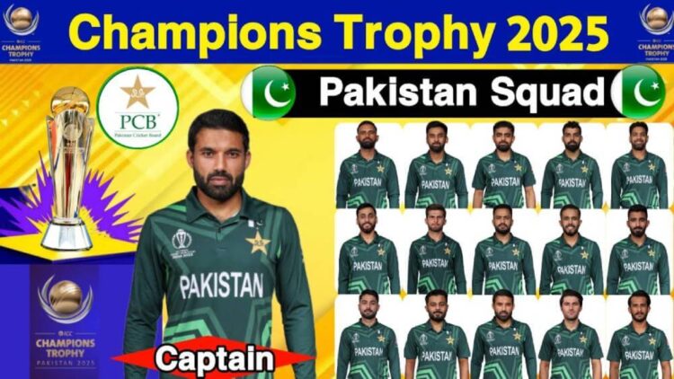 Pakistan National cricket Team for ICC Champions Trophy 2025