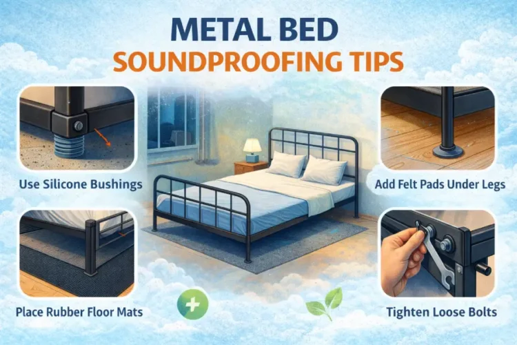 Metal Bed Soundproofing Tips to Stop Squeaking Noise