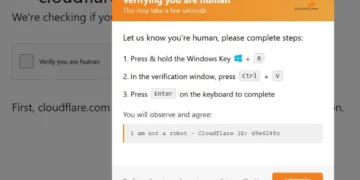 Fake Cloudflare CAPTCHA Scam