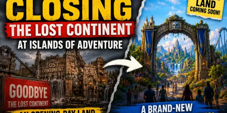 Universal Orlando Closing Lost Continent at Islands of Adventure for New Themed Land