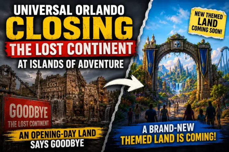 Universal Orlando Closing Lost Continent at Islands of Adventure for New Themed Land